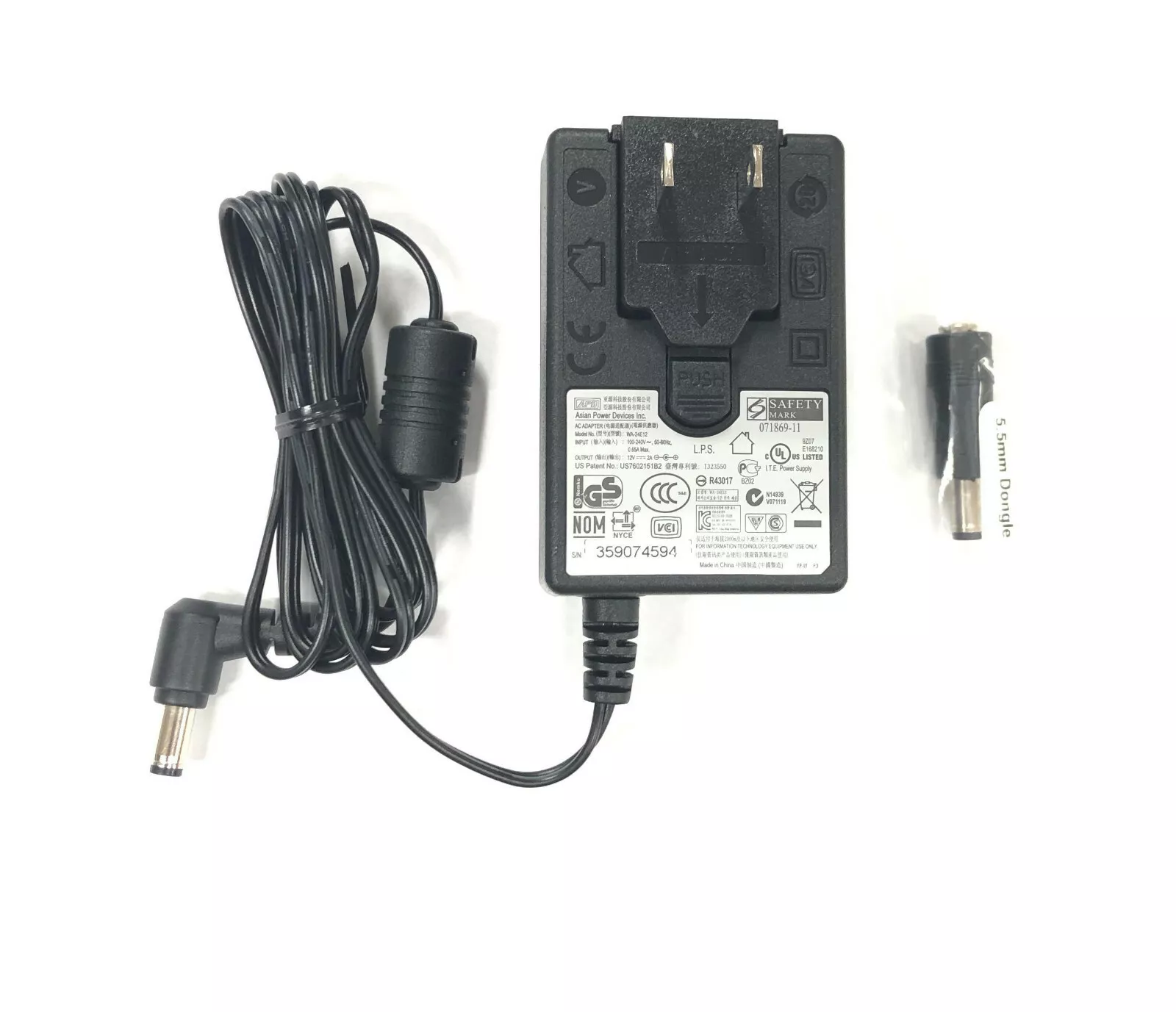 New Original APD 12V AC Adapter For WD WDH1U10000N,WDH1U15000N,WDH1U20000N Country/Region of Manufa