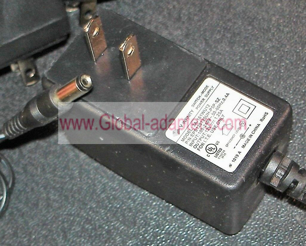 New V-INFINITY Switch-Mode Power Supply 3A-161WU12 EPS120125UH-P5P-SZ ac adpater 12V 1.25A 5.5*2.1mm
