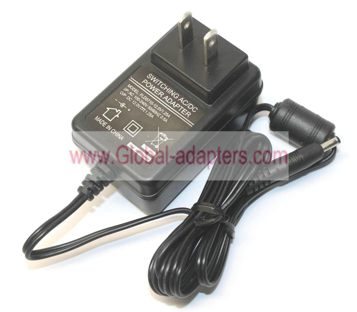 Brand new FLD0710-12.0V1.25A Switching Power Supply DC 12V 1.25A AC Adapter - Click Image to Close