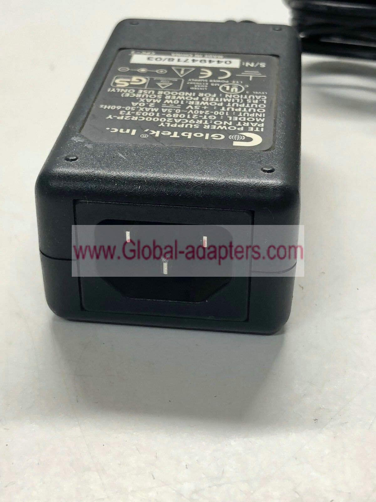 Brand new GlobTek 6V 2.5A GT-21089-1005-T2 Switching AC Power Adapter fr GS30 series w/ power cord