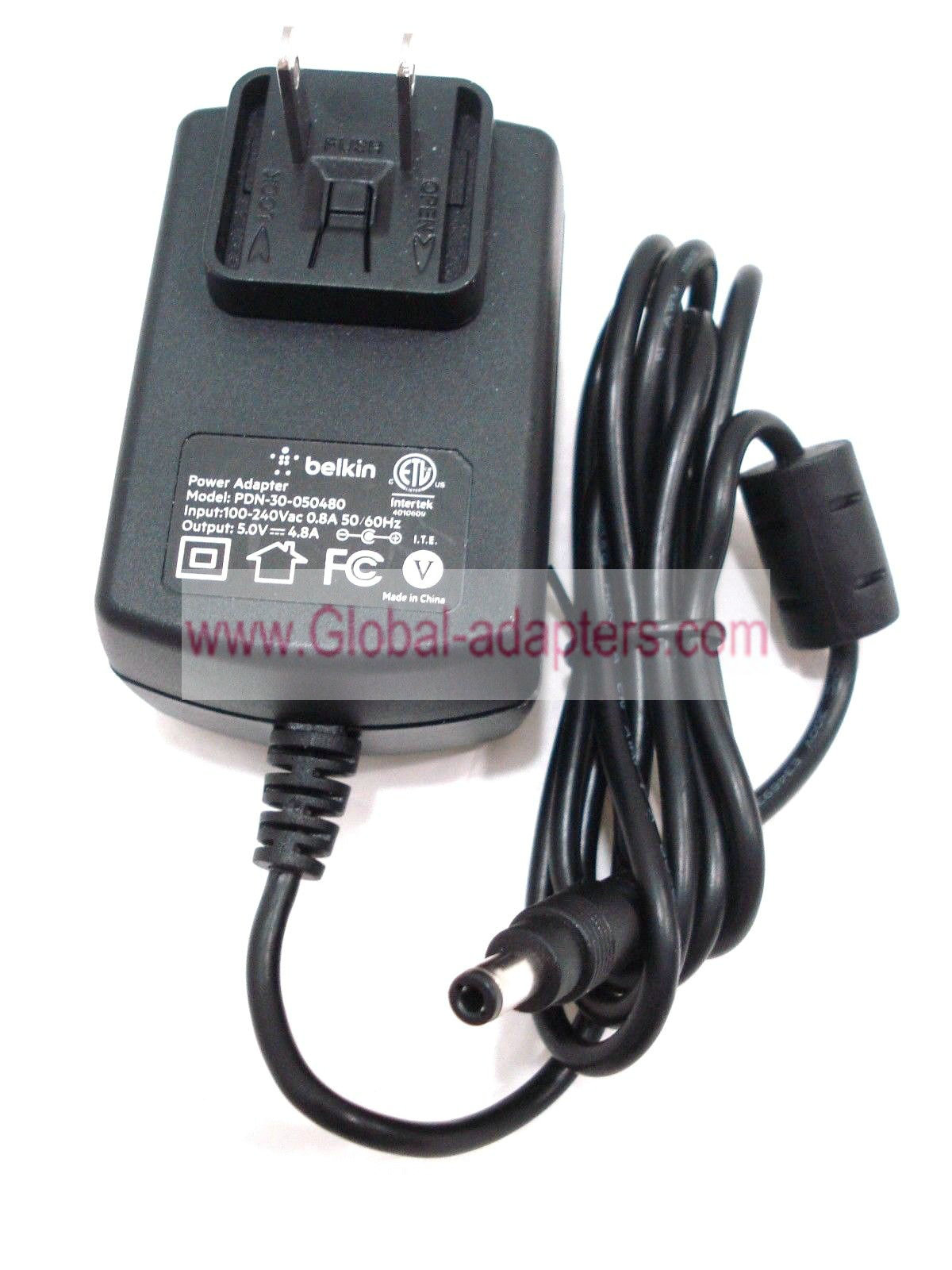Genuine Belkin 5V 4.8A AC Adapter PDN-30-050480 Power CHARGER New - Click Image to Close